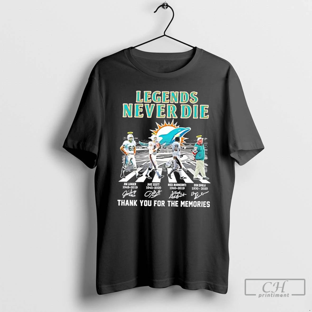 Classic Legends Never Die Miami Dolphins Don Shula Nick Buoniconti Jake Scott Jim Langer Abbey