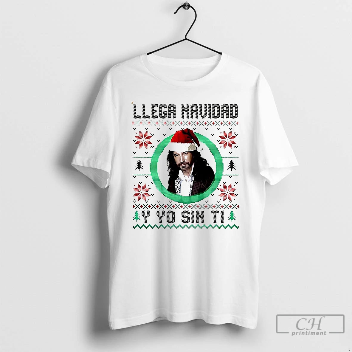Classic Llega Navidad Y Yo Sin Ti Ugly Christmas Music Lover