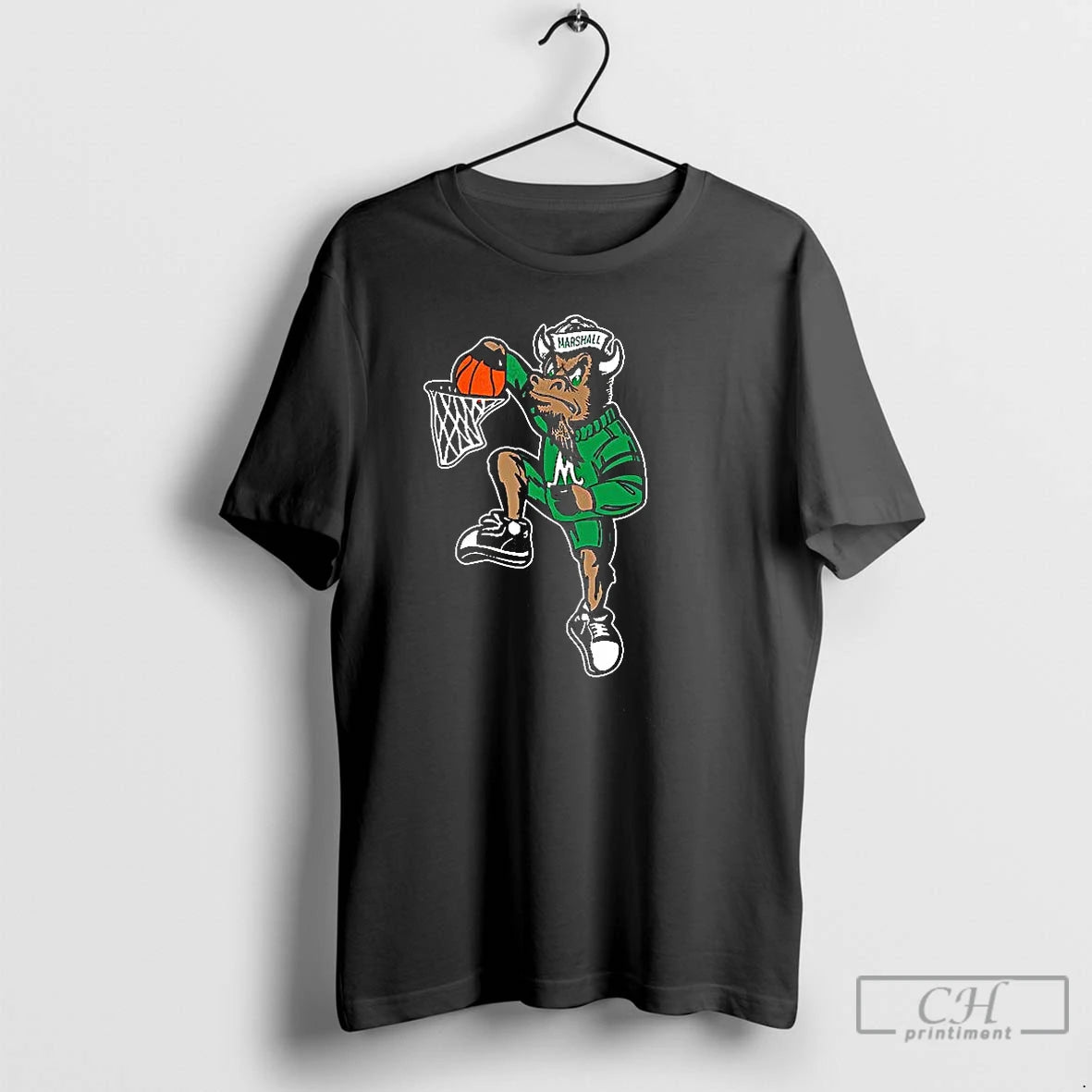 Classic Marshall Thundering Herd Mascot Dunk