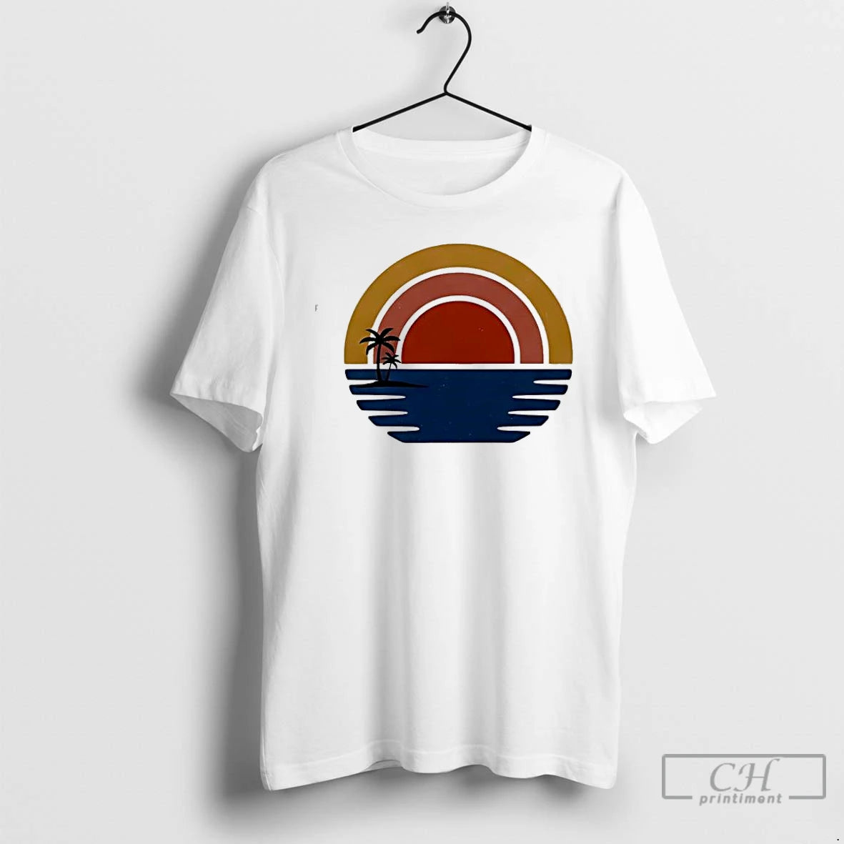 Classic Minimalist Retro Sunset Graphic For Everyday Wear