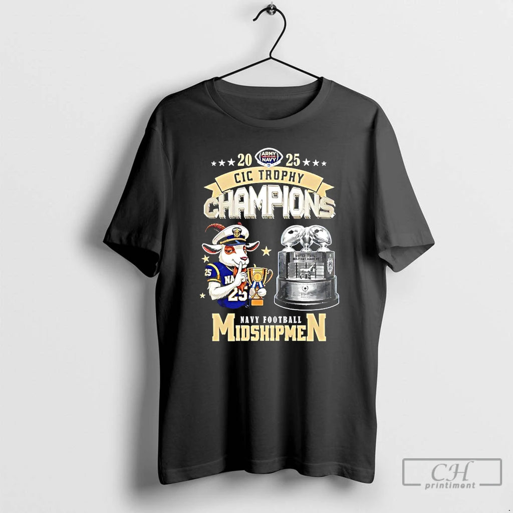 Classic Navy Midshipmen Football 2025 Cic Trophy Champions Mascot