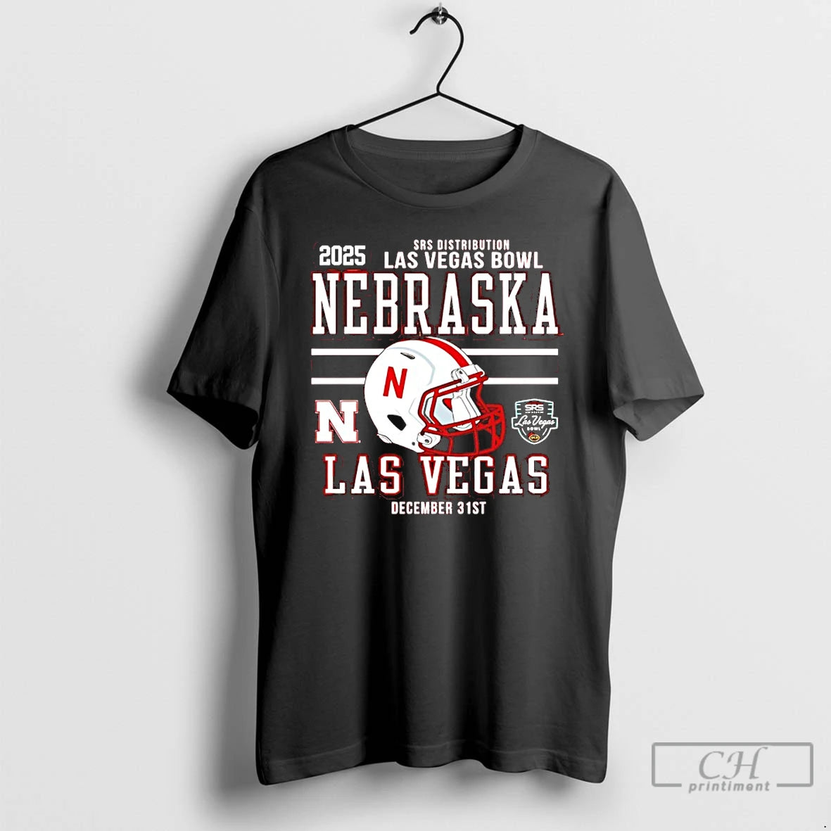 Classic Nebraska Cornhuskers 2025 Las Vegas Bowl Bound Helmet