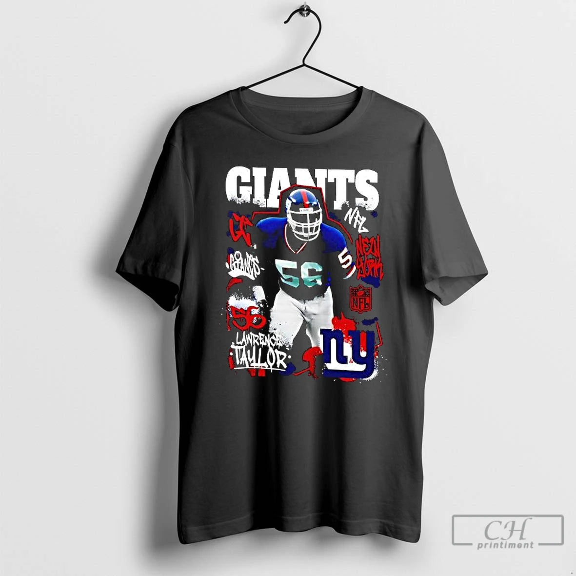 Classic New York Giants Lawrence Taylor Star Player