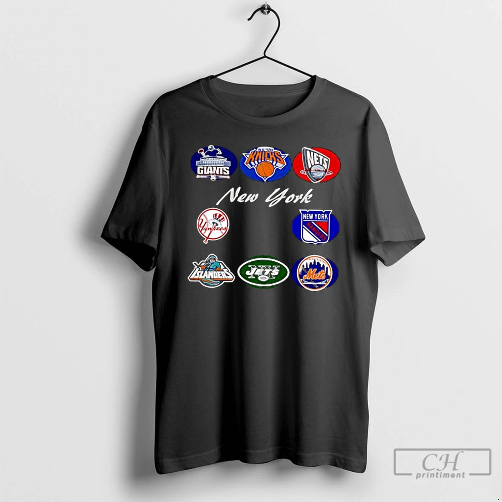 Classic New York Professional Sport Teams Logo