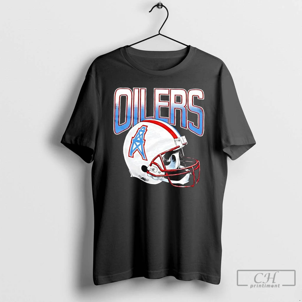 Classic Oilers Football Gradient Football Helmet