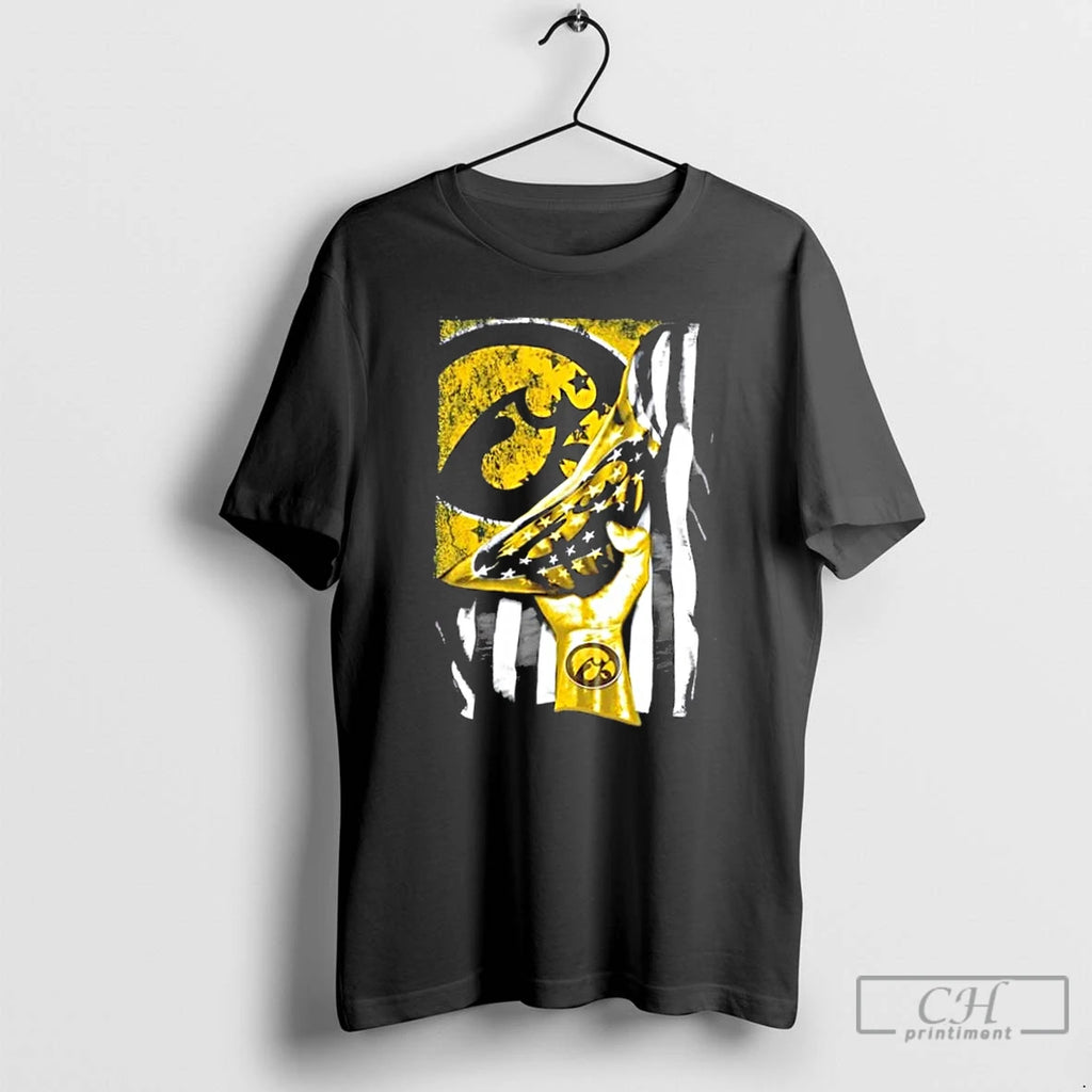 Classic Revealing The Glory Iowa Hawkeyes X Usa Flag