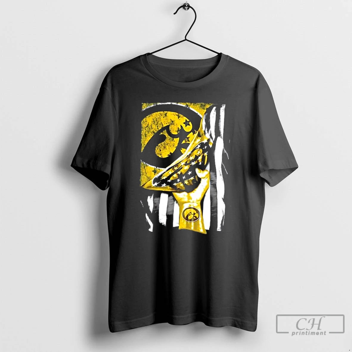 Classic Revealing The Glory Iowa Hawkeyes X Usa Flag