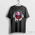 Classic Ripped From The Chest Skull Deep Philadelphia Phillies Till The Grave T Shirts Sweater