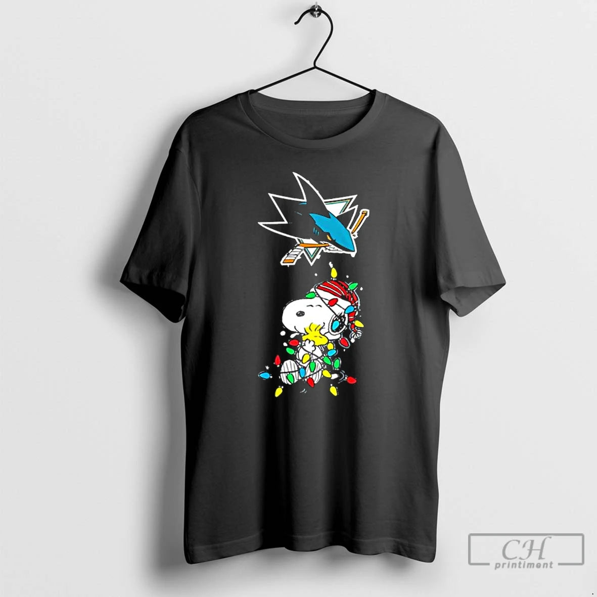 Classic San Jose Sharks Peanuts Christmas Night 2025 Special Holiday
