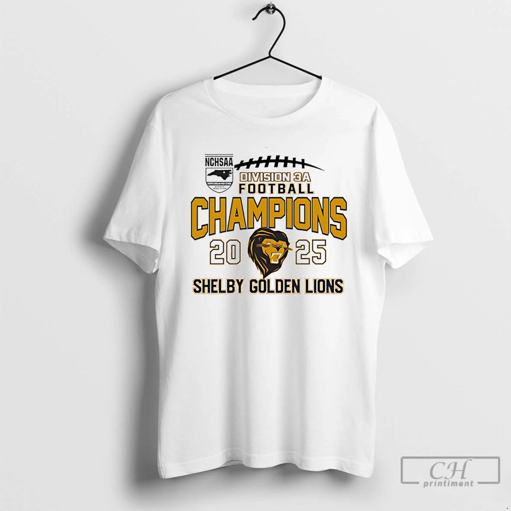 Classic Shelby Golden Lions 2025 Nchsaa Division 3a Football Champions