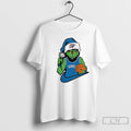 Classic The Grinch In An Oklahoma City Thunder Jersey Santa Hat