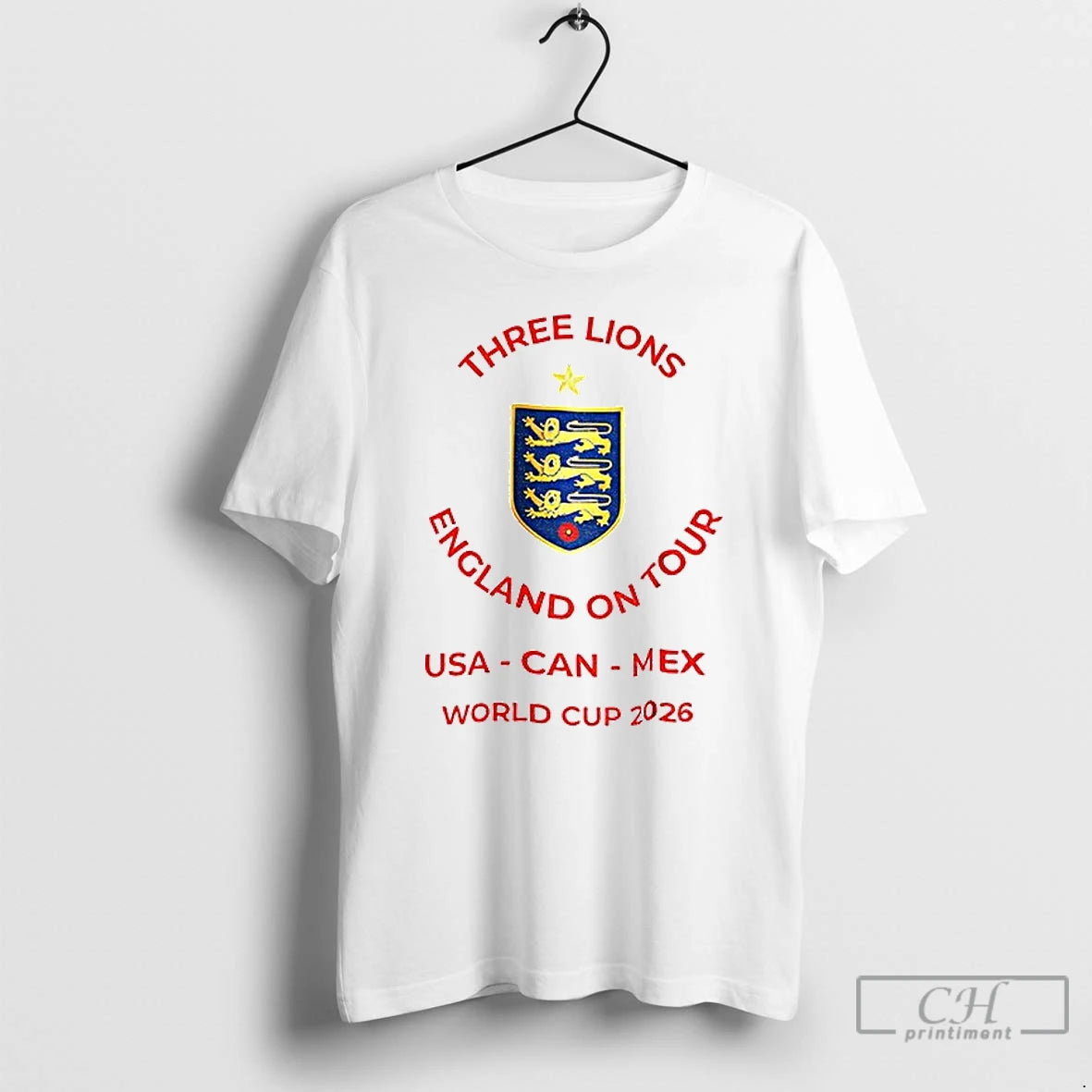Classic Three Lions England World Cup 2026 Usa Canada Mexico