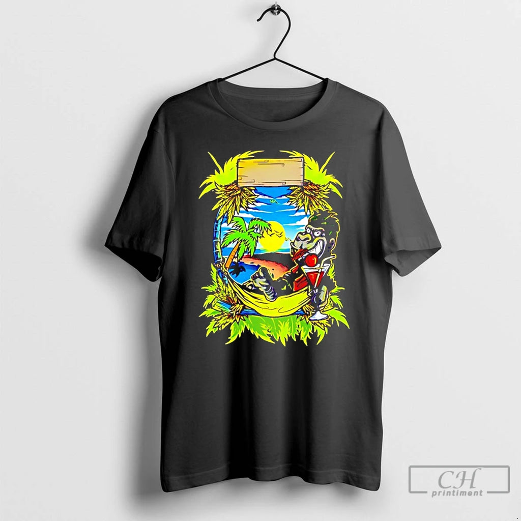 Classic Tropical Gorilla Vacation Graphic