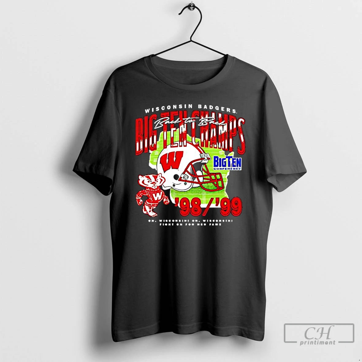 Classic Wisconsin Badgers Back To Back Big Ten Champions