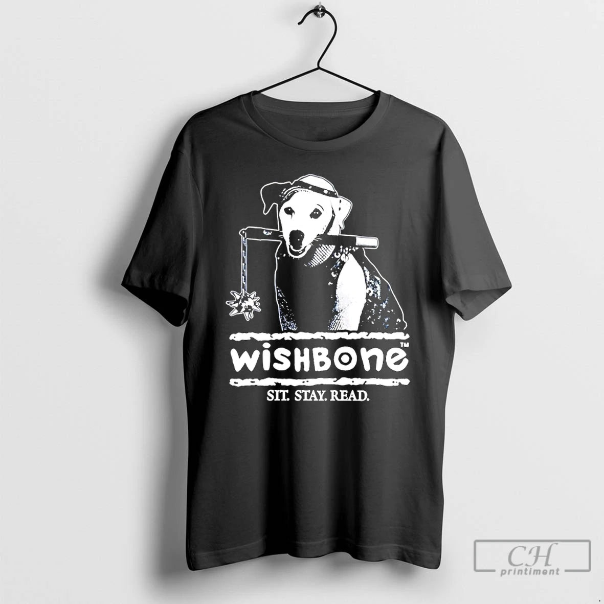 Classic Wishbone Sit Stay Read Dog
