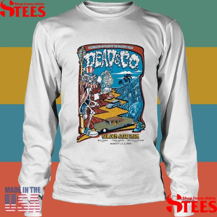 Dead And Company Aug 1-3 2025 In San Francisco Ca T-Shirts