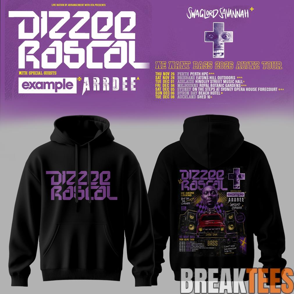 Dizzee Rascal – We Want Bass Tour Hoodie