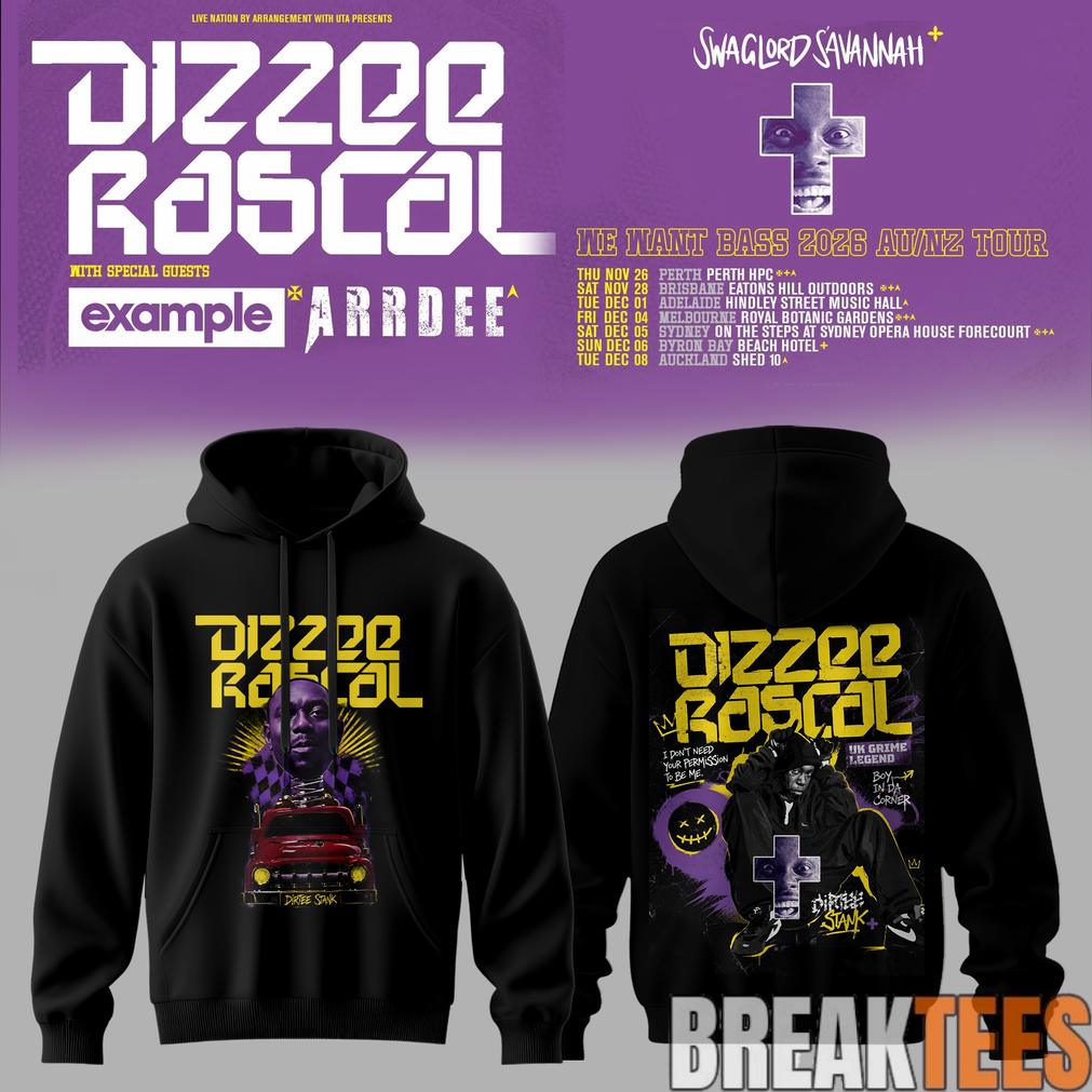 Dizzee Rascal – We Want Bass Tour Hoodie