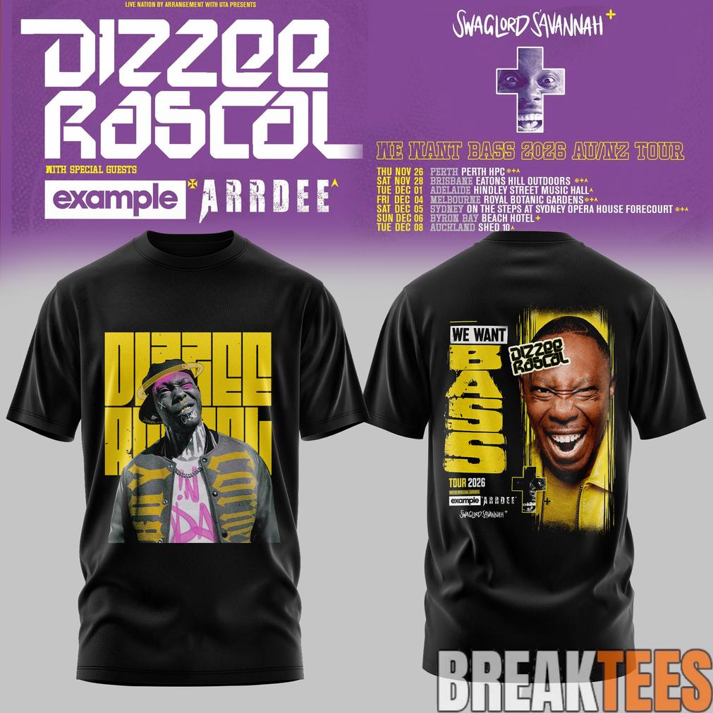 Dizzee Rascal – We Want Bass Tour T-Shirt