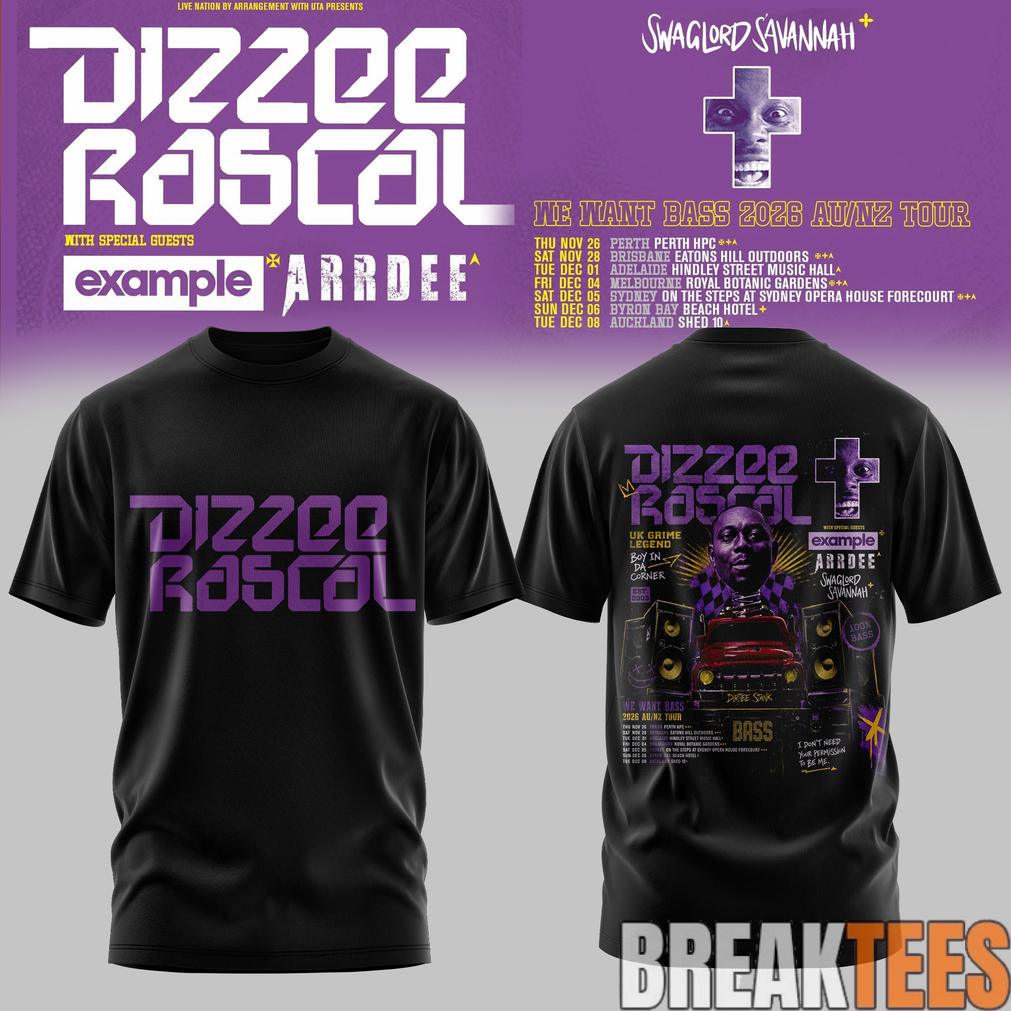 Dizzee Rascal – We Want Bass Tour T-Shirt