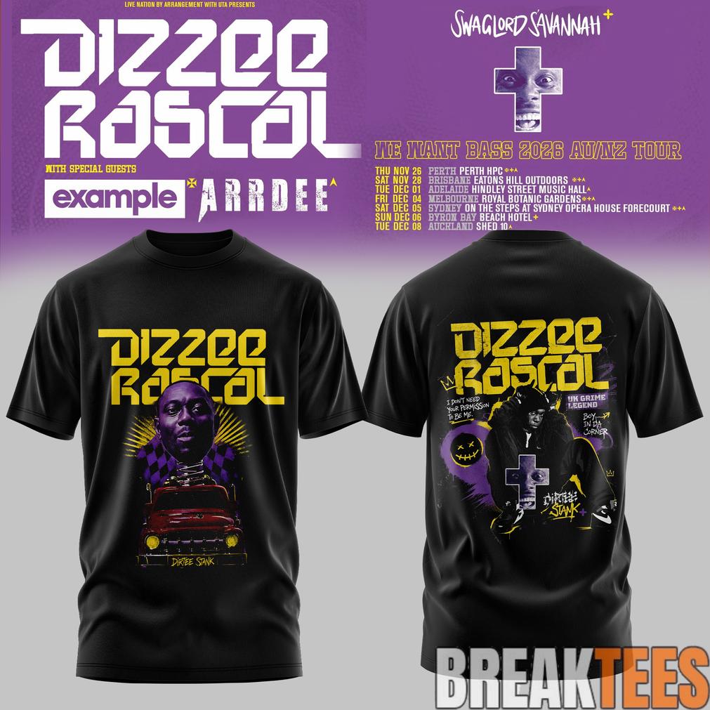 Dizzee Rascal – We Want Bass Tour T-Shirt