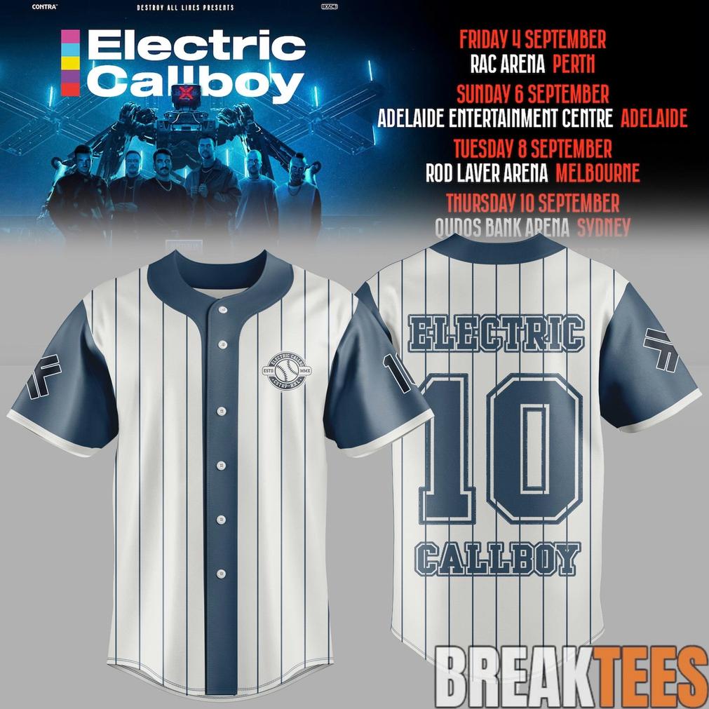 Electric Callboy – TANZNEID World Tour – Australia 2026 Classic Baseball Jersey