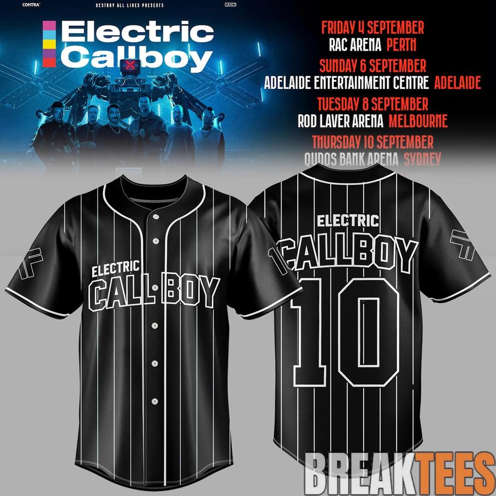 Electric Callboy – TANZNEID World Tour – Australia 2026 Classic Baseball Jersey