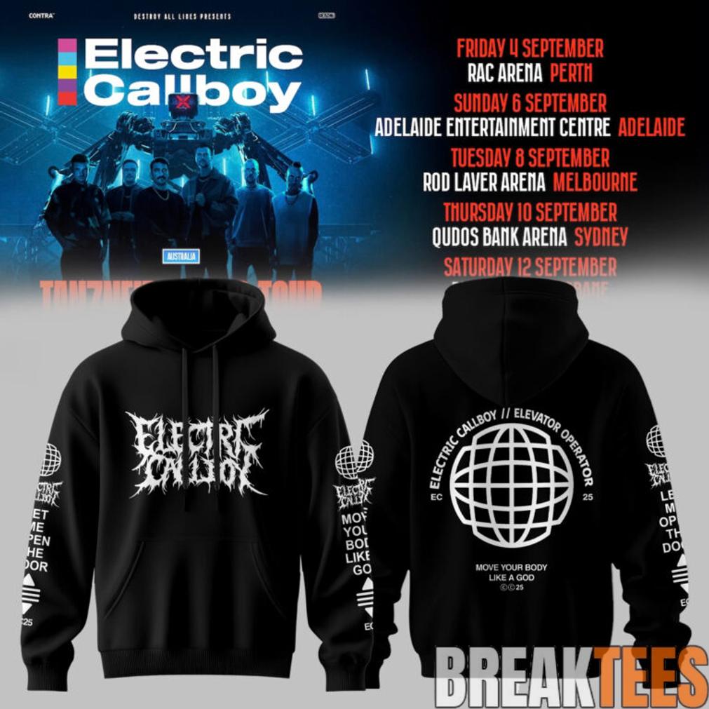 Electric Callboy TANZNEID World Tour – Australia 2026 Special Edition Hoodie