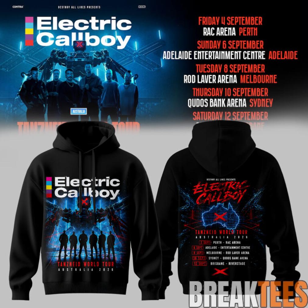 Electric Callboy TANZNEID World Tour – Australia 2026 Special Edition Hoodie