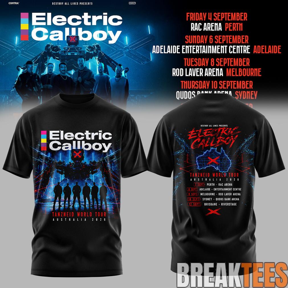 Electric Callboy TANZNEID World Tour – Australia 2026 Special Edition T-Shirt