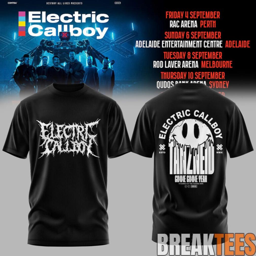 Electric Callboy TANZNEID World Tour – Australia 2026 Special Edition T-Shirt