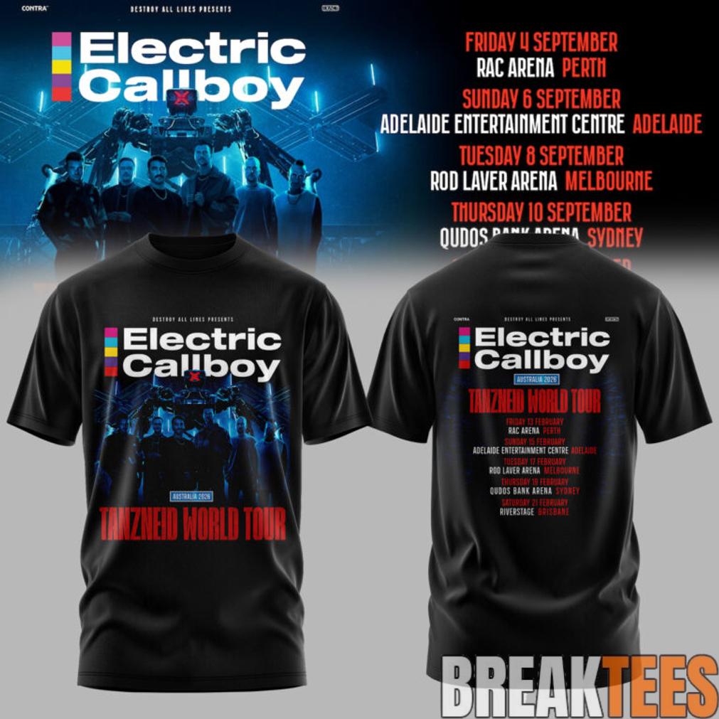 Electric Callboy TANZNEID World Tour – Australia 2026 Special Edition T-Shirt