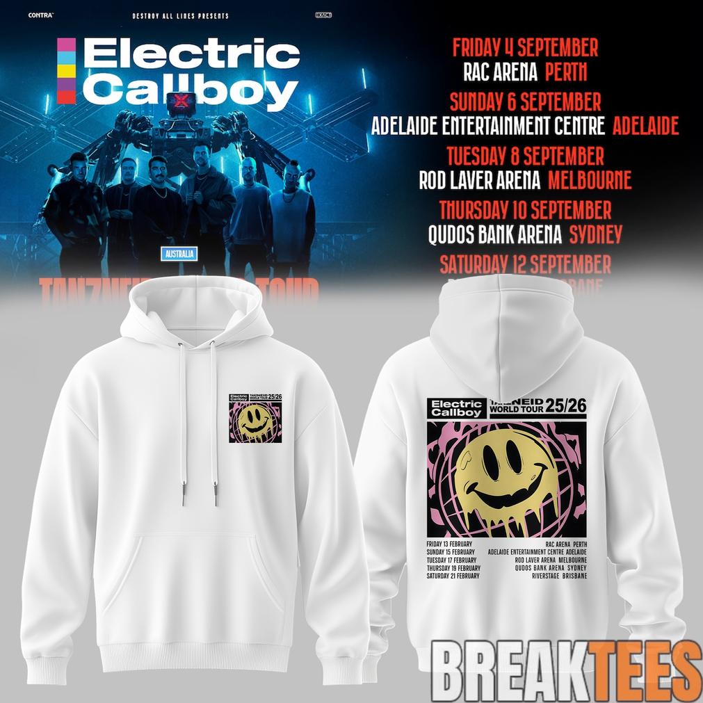 Electric Callboy TANZNEID World Tour – Australia 2026 Special Edition Hoodie