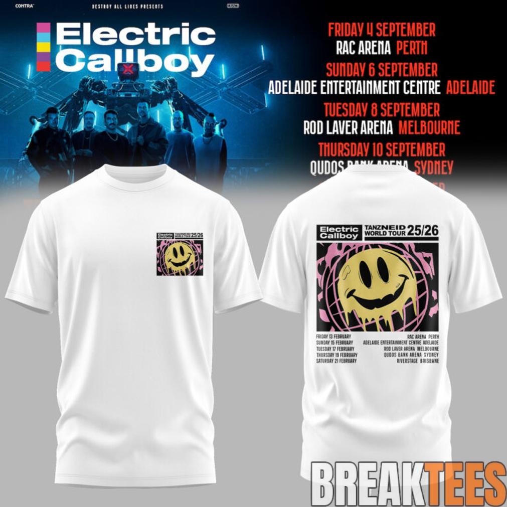 Electric Callboy TANZNEID World Tour – Australia 2026 Special Edition T-Shirt