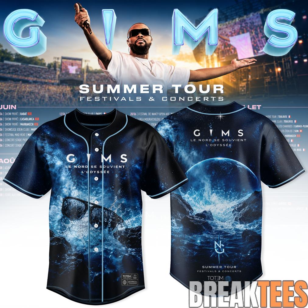 Gims Summer Tour 2026 Tour Baseball Jersey