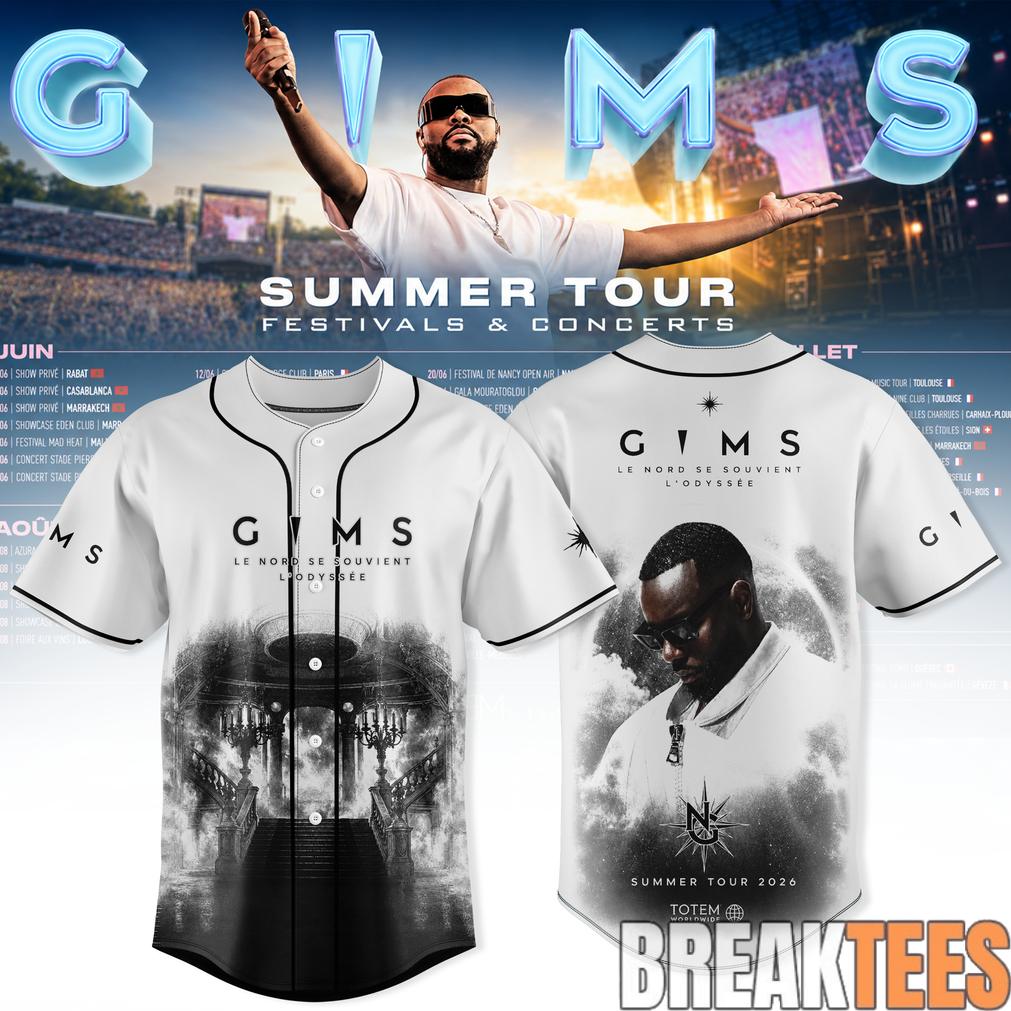 Gims Summer Tour 2026 Tour Baseball Jersey