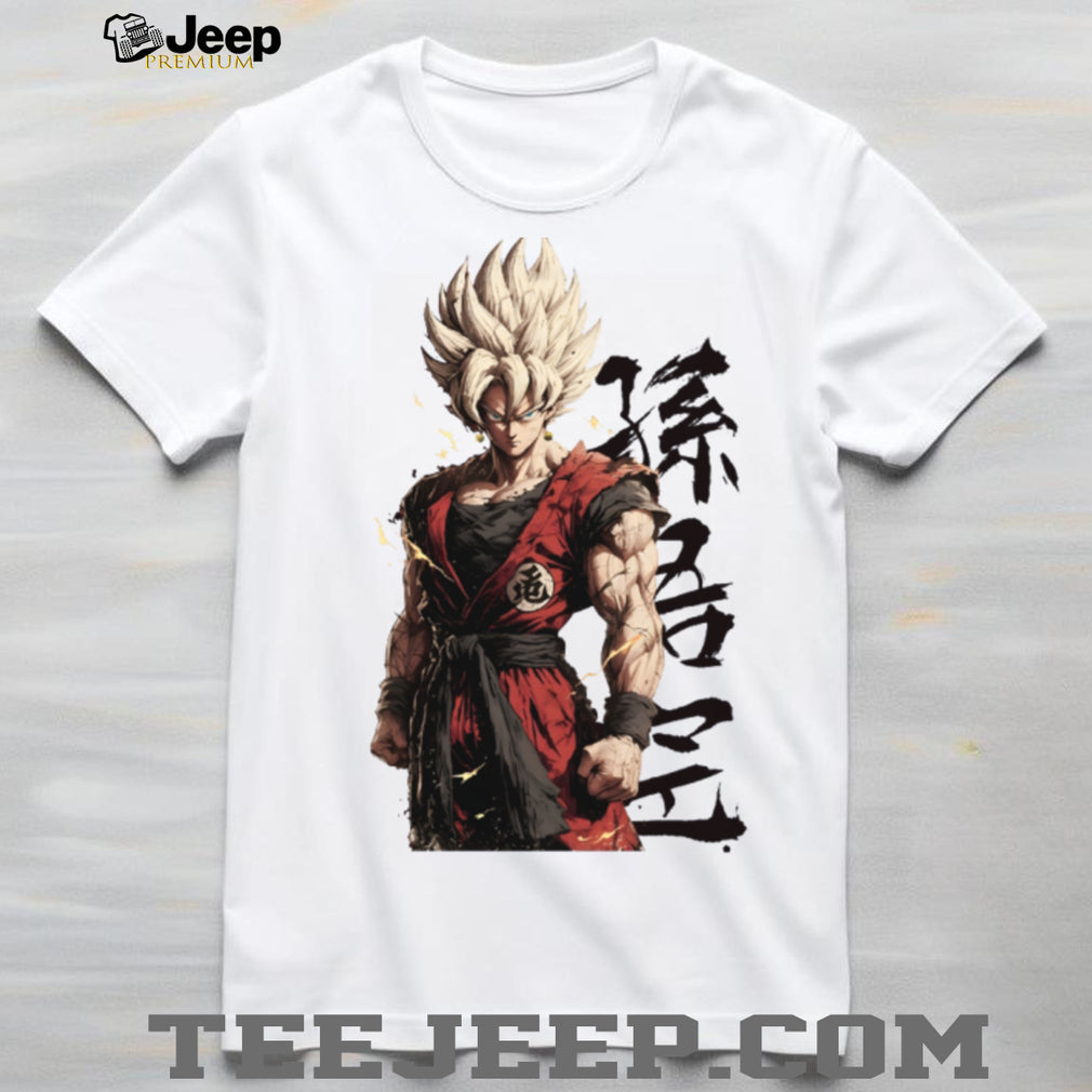 Goku Super Saiyan Japanese Kanji Streetwear T Shirt