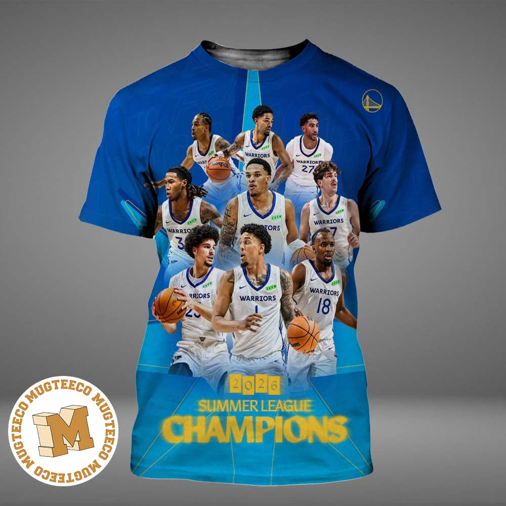 Golden State Warriors NBA Las Vegas Nevada 2026 Event Poster Summer League Champion On July 19 2026 All Over Print Shirt
