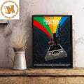 Guardians Of The Galaxy Vol 3 Rocket Racoon With The Player Rainbow by Salvador Anguiano Poster Canvas