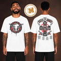 Gun N Roses World Tour 2026 Spray Painted White Two Sided Unisex T Shirt