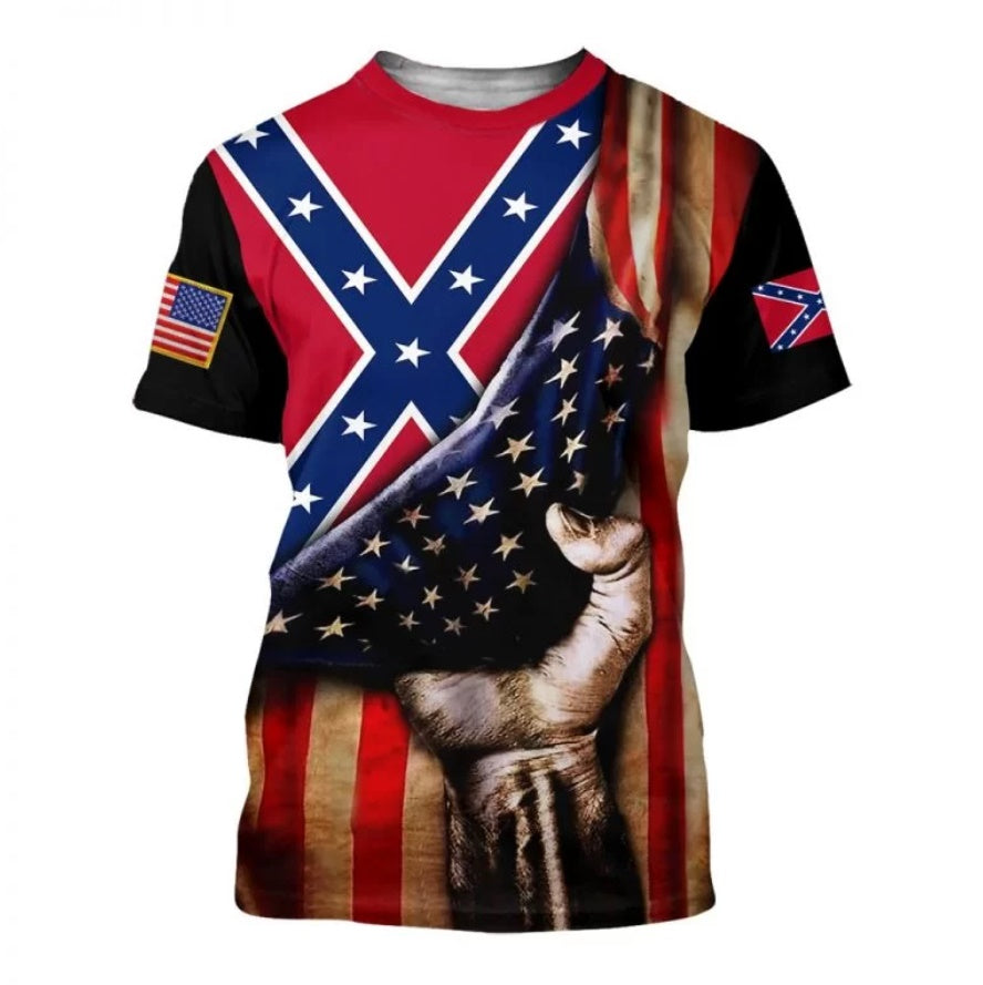 Hand Pick USA Confederate Flag 3D Hoodie & Sweatshirt
