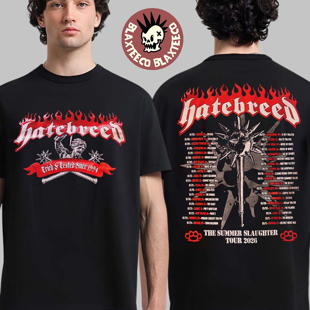 Hatebreed The Summer Slaughter Tour 2026 Merch T-Shirt