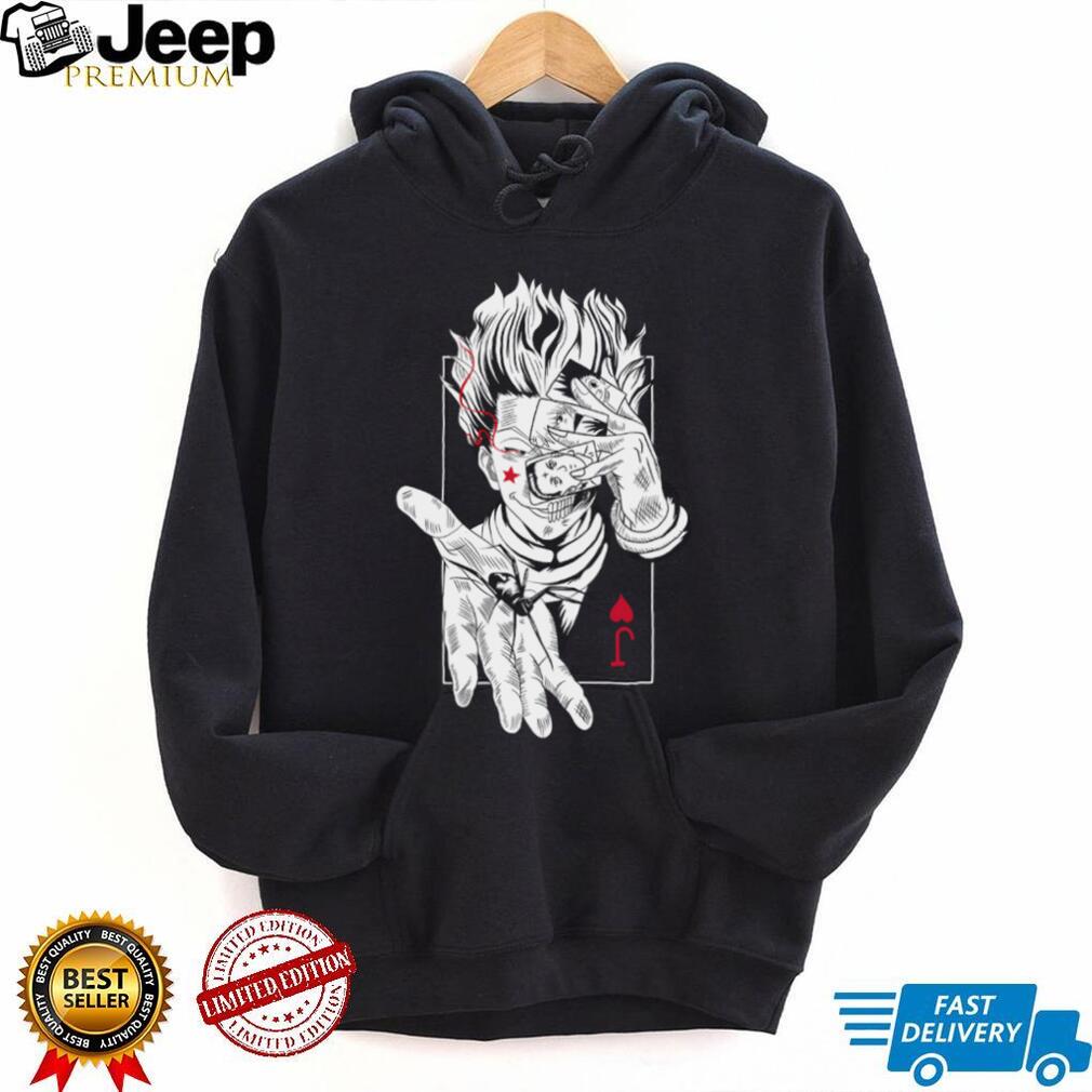 Hisoka Morow Playing Cards Illustration T Shirt Hunter x Hunter Apparel
