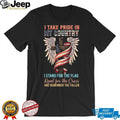 I Stand For The Flag Kneel For The Cross Patriotic Christian Tee