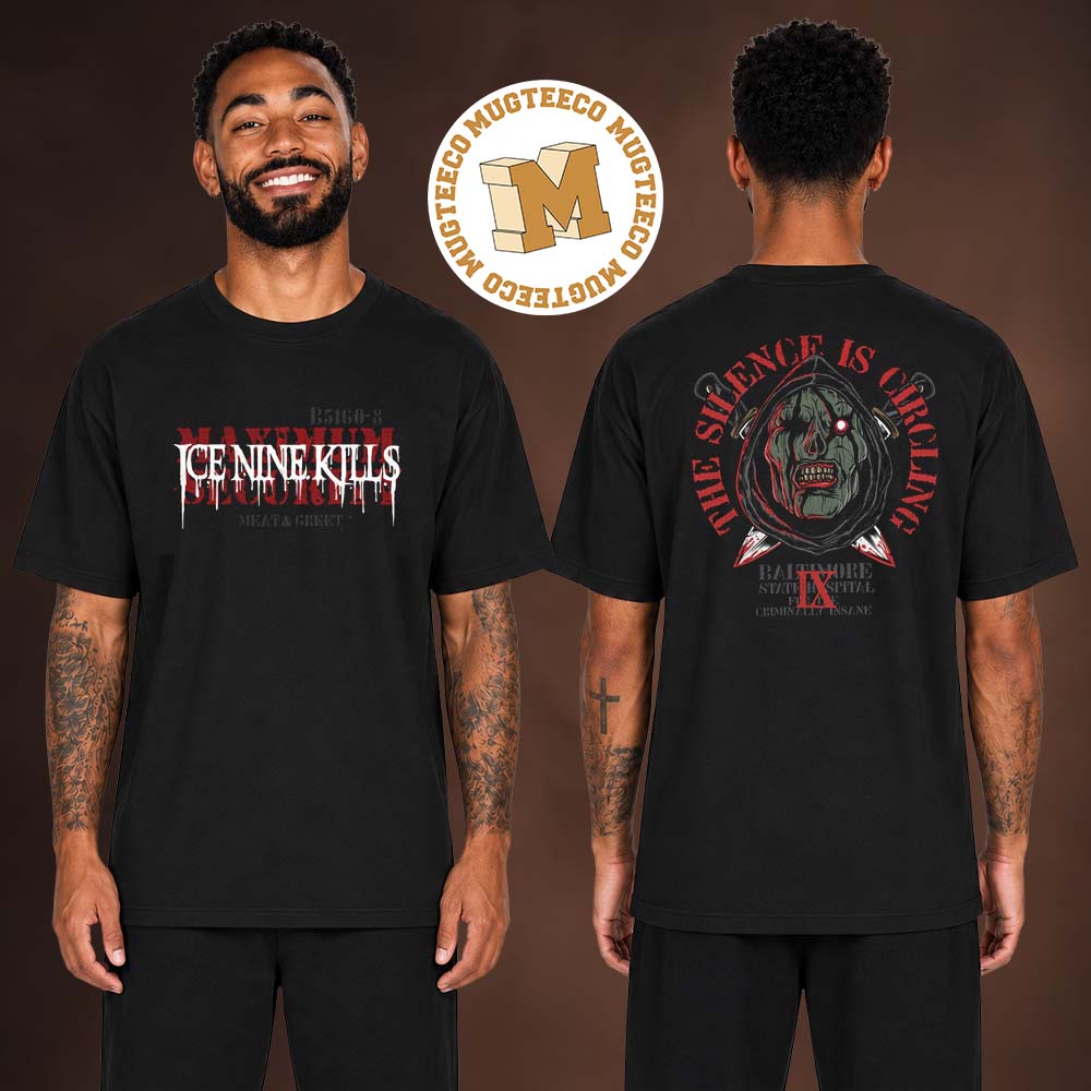 Ice Nine Kills The Summer Of Silence Nightmare On The Ninth Merch Meat And Greet Two Sided Unisex T-Shirt