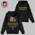 Iron Maiden 50th Anniversary World Slavery Tour 85 85 Powerslave Pharaoh Eddie Unisex Hoodie