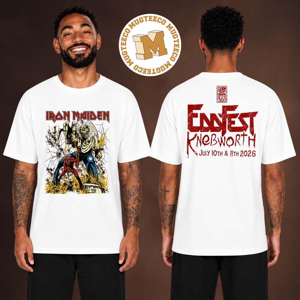 Iron Maiden Eddfest Knebworth 2026 Event Tee Merch On July 10 And 11 2026 Two Sided Unisex T-Shirt