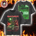 Iron Maiden Italy 2026 Tour Exclusive Event Tee For Milan Italy At San Siro Stadium On 17 June 2026 Vintage Washed Tee
