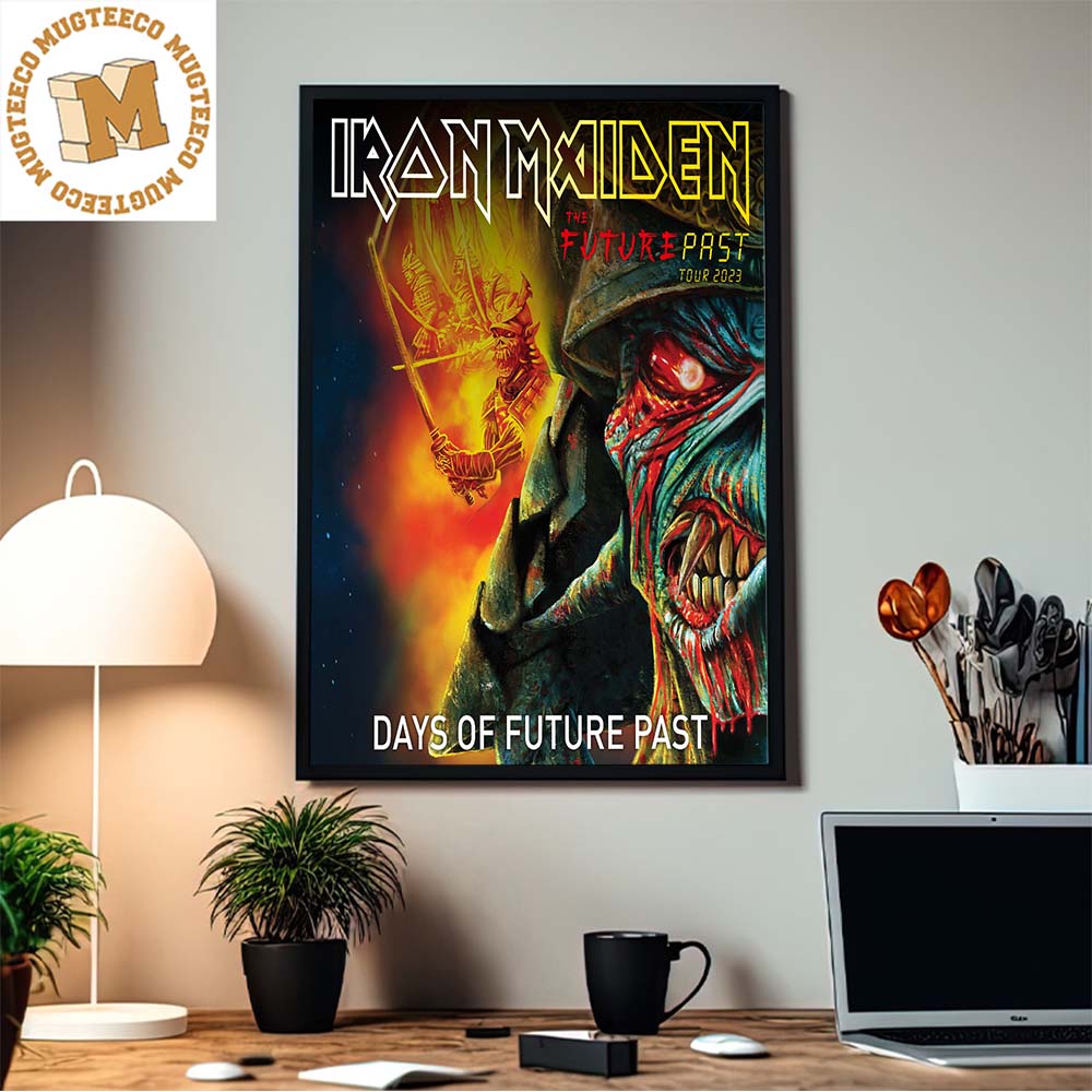 Iron Maiden The Future Past Tour 2023 Days Of Future Past Home Decor Poster Canvas