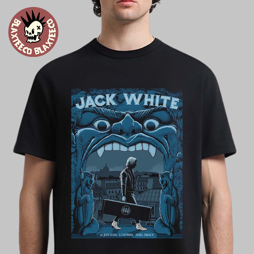 Jack White Paris France 2026 Night 2 Event Poster At L’Olympia On 14 June 2026 T-Shirt
